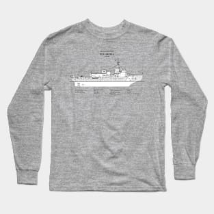 Polar Sea wagb-11 United States Coast Guard Cutter - SBDpng Long Sleeve T-Shirt